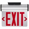 Nuvo LED Exit Sign, 12.06 in W, 9.69 in H, Aluminum 67/111